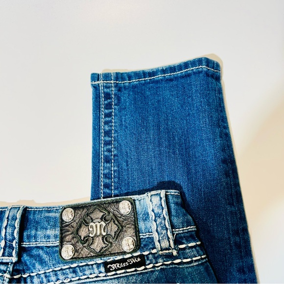 Miss Me jeans JP51095K-2 Skinny jeans embellished distressed women size 28 - Picture 9 of 12